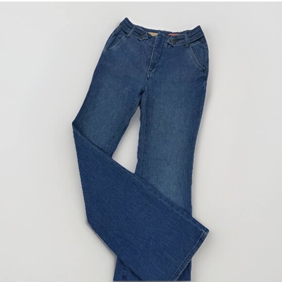 Pilcro Anthropologie Bootcut Jeans‎ Mid Rise Cotton Hemp Boho Hippie Retro Denim - Picture 6 of 16